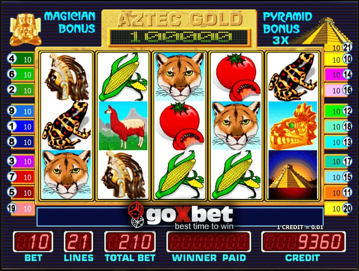 Игровой автомат Aztec Gold Пирамиды - Играть онлайн бесплатно