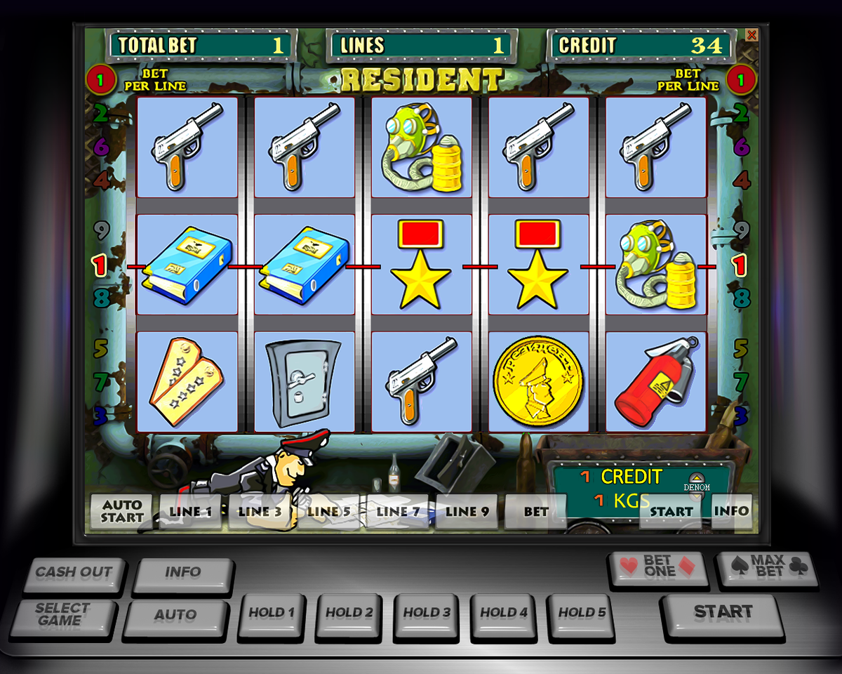 Игровой автомат Resident Резидент онлайн играть бесплатно.
