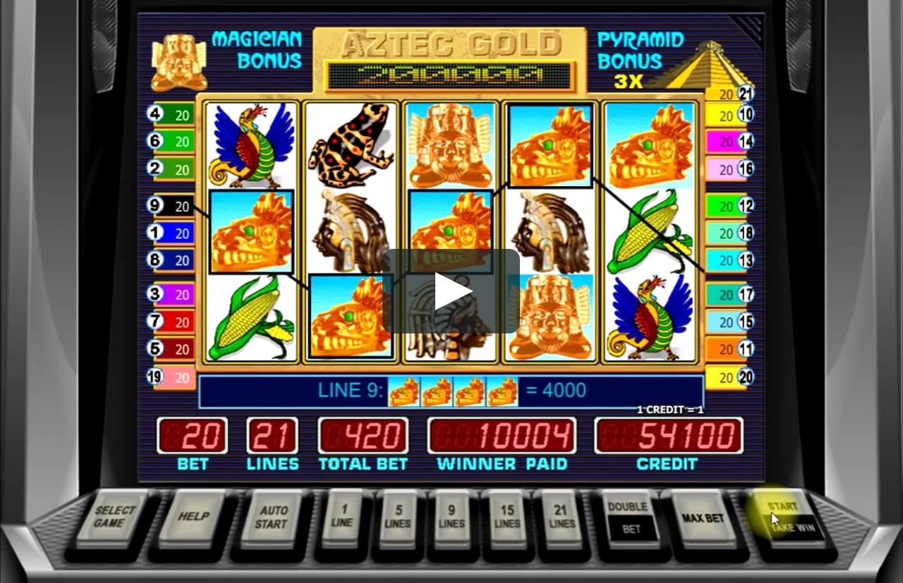 Игровой автомат Aztec Gold — играть на Вулкан Онлайн