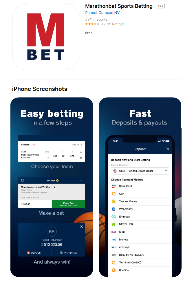 Marathonbet официальный сайт регистрация, личный кабинет.