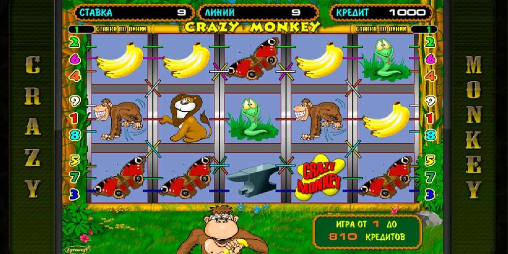 Игровой автомат Crazy Monkey играть бесплатно - Affgambler