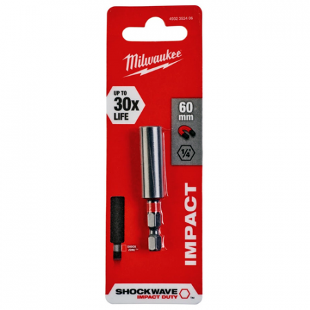 Насадка магнитная для бит Milwaukee ShW 1/4 60 мм (1шт) 4932352406