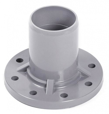 Патрубок НПВХ (PVC-U) гладкий с ПВХ фланцем 160/150  PN10
