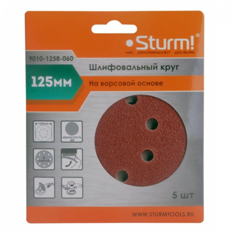 9010-1258-060 Круг шлифовальный Sturm! 